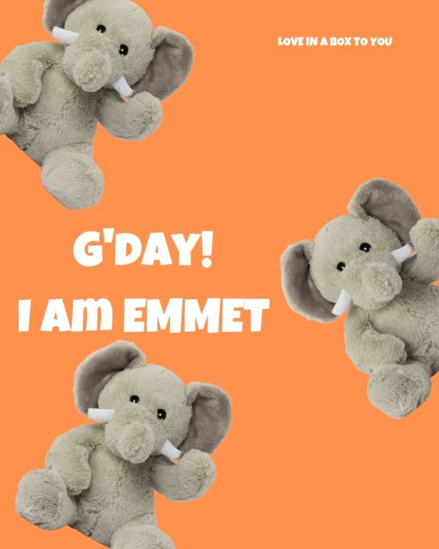 Elephant plush animal toys gift care package in Australia 