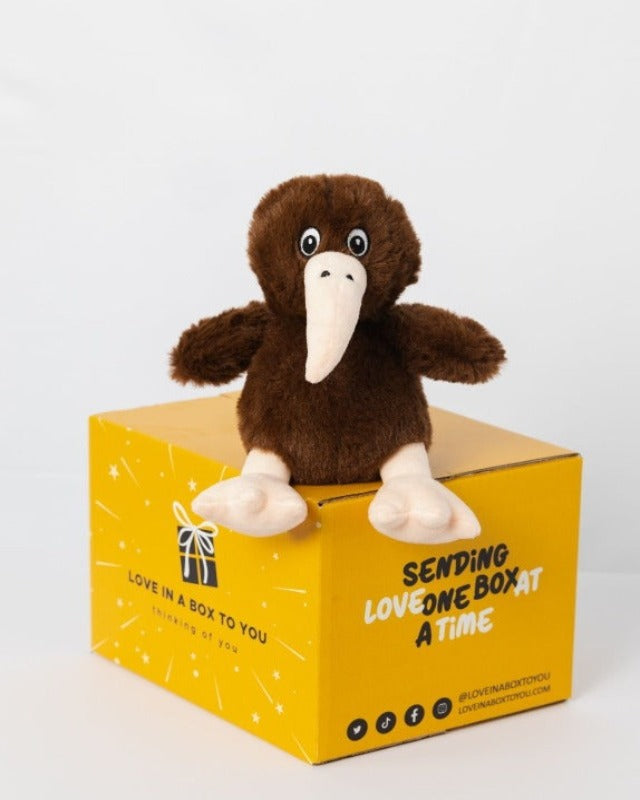 New Zealand Kiwi Bird plush animal toys gift care package in Australia 
