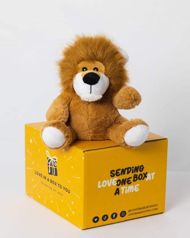 Jungle King Lion plush animal toys gift care package in Australia 